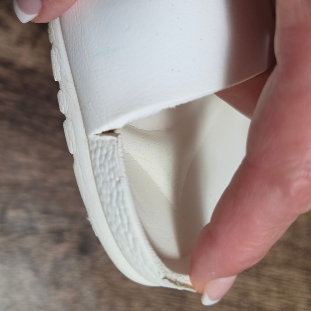 BIRKENSTOCK Arizona EVA Sandals Womens 38 White Waterproof Two Strap Slides - Picture 7 of 7